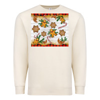 Sandshell Christmas gingerbread cookies and candy cane Premium Sweatshirt - NancyCooperArtShop