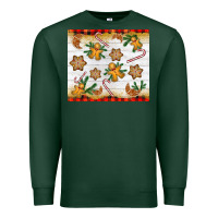 Christmas Gingerbread Cookies And Candy Cane Premium Sweatshirt | Teevron