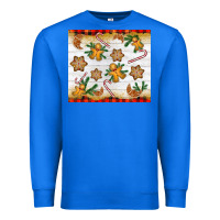 True Royal Christmas gingerbread cookies and candy cane Premium Sweatshirt - NancyCooperArtShop