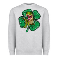 Heather Grey dinosaur st patricks day Heavyweight Sweatshirt - MaliasSmallBusiness