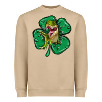 Dinosaur St Patricks Day Heavyweight Sweatshirt | Teevron