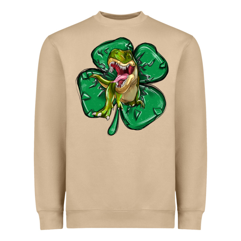 Dinosaur St Patricks Day Heavyweight Sweatshirt by MaliasSmallBusiness | Teevron
