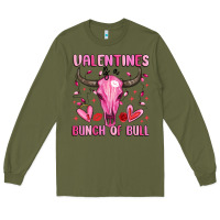 Army Green valentines is a bunch of bull Long Sleeve Tee - MaliasSmallBusiness