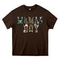 Chocolate Brown Western Mama's Boy Heavy Core Tee - CowhideDigitalArt