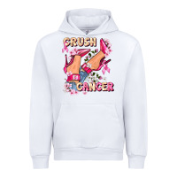 White Crush Breast Cancer Urban Hoodie - FaDigitalArtStudio