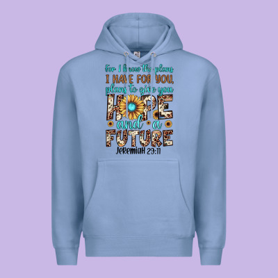 For I Know The Plans I Have For You Plans To Give You Hope And A Futur Premium Hoodie Designed By Jahusdesignshop