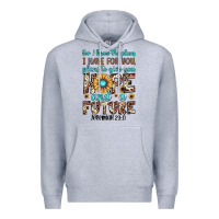 Heather Grey for i know the plans i have for you plans to give you hope and a futur Premium Hoodie - JahusDesignShop