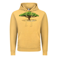 Vintage Mustard acacia tree Vintage Hoodie - LillyAllenDesigns