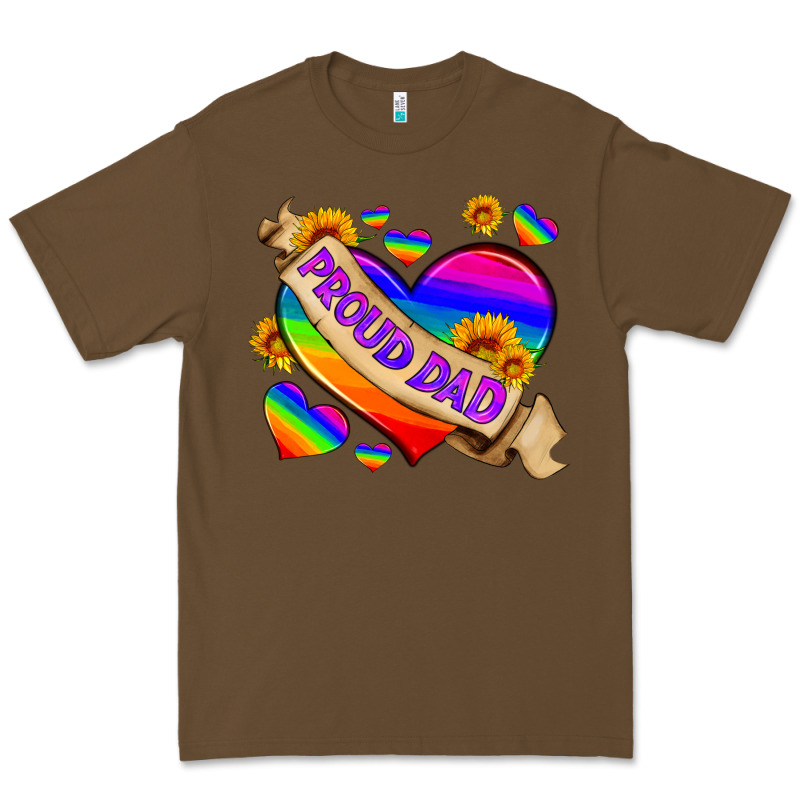 Lgbtq Proud Dad Premium Tee by HRA Design Shop | Teevron