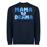 Navy mama of drama boy mom Heavyweight Sweatshirt - MaliasSmallBusiness