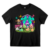 Black Easter Farm Animal Easter Day Heavy Core Tee - Neo Western