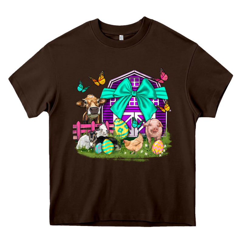 Easter Farm Animal Easter Day Heavy Core Tee by Neo Western | Teevron
