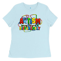 Baby Blue autism stitch seeing the world differently Ladies Tee - Zillion Design Studio