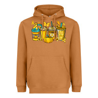 Meerkat Childhood Cancer coffee cups yellow ribbon Heavyweight Hoodie - NancyCooperArtShop