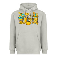 Moon Dust Childhood Cancer coffee cups yellow ribbon Heavyweight Hoodie - NancyCooperArtShop