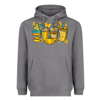 Storm Childhood Cancer coffee cups yellow ribbon Heavyweight Hoodie - NancyCooperArtShop