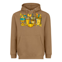 Toasted Coconut Childhood Cancer coffee cups yellow ribbon Heavyweight Hoodie - NancyCooperArtShop