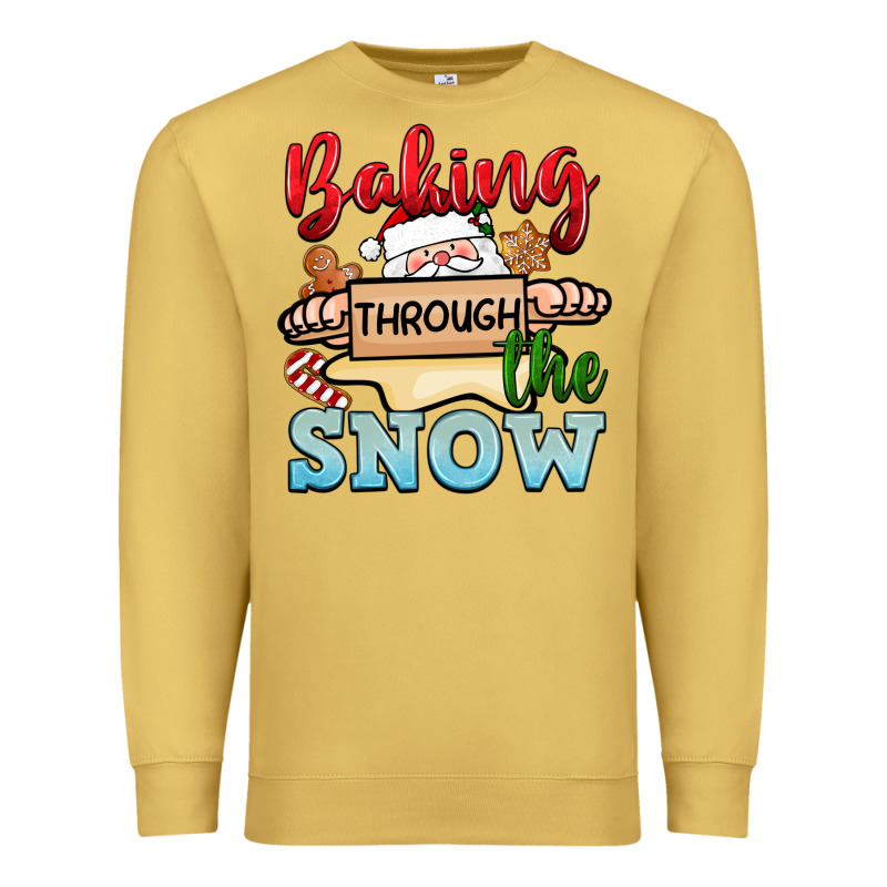 Baking Through The Snow Premium Sweatshirt by NancyCooperArtShop | Teevron