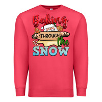 Cardinal Baking through the snow Premium Sweatshirt - NancyCooperArtShop