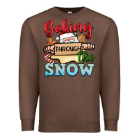 Chestnut Baking through the snow Premium Sweatshirt - NancyCooperArtShop