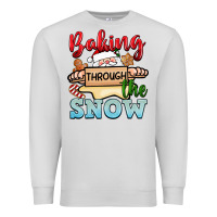 Dove Grey Baking through the snow Premium Sweatshirt - NancyCooperArtShop