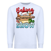 White Baking through the snow Premium Sweatshirt - NancyCooperArtShop