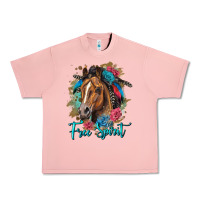 Salmon free spirit quarter horse floral Urban Heavy Tee - LillyAllenDesigns