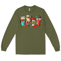 Army Green dog mama golden retriever Long Sleeve Tee - MaliasSmallBusiness
