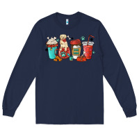Navy dog mama golden retriever Long Sleeve Tee - MaliasSmallBusiness