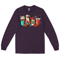 Plum dog mama golden retriever Long Sleeve Tee - MaliasSmallBusiness