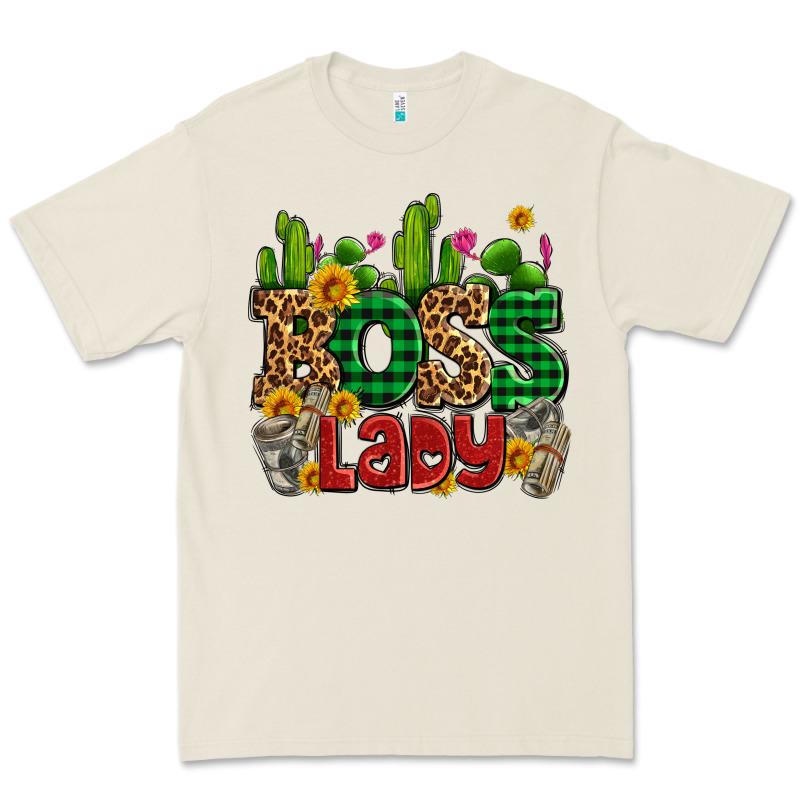 Boss Lady With Money And Cactus Premium Tee by AdoDesignShop | Teevron