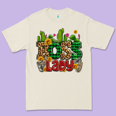 Boss Lady With Money And Cactus Premium Tee Designed By Adodesignshop