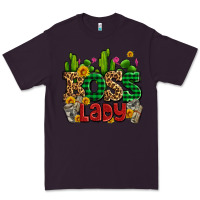 Plum boss lady with money and cactus Premium Tee - AdoDesignShop