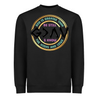 Black be still and know Heavyweight Sweatshirt - MaliasSmallBusiness