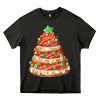 Asphalt red christmas cookie cake fa element Heavy Core Tee - FaDigitalArtStudio