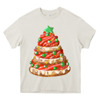 Cream red christmas cookie cake fa element Heavy Core Tee - FaDigitalArtStudio