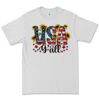 Dove Grey usa yall Premium Tee - RacoonDesign