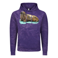 Cloud Purple Walrus Vintage Hoodie - LillyAllenDesigns
