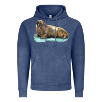 Vintage Denim Walrus Vintage Hoodie - LillyAllenDesigns
