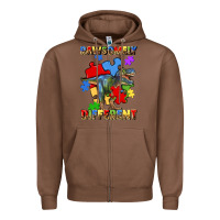 Chestnut rawsomely different autism t rex Zipper Hoodie - Artiststas