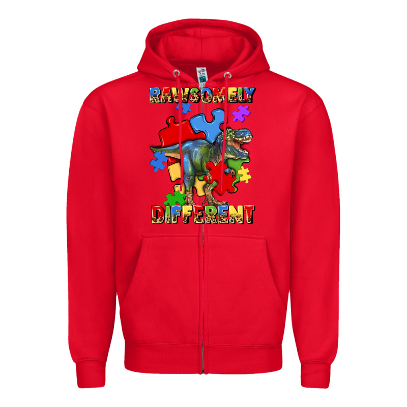 Rawsomely Different Autism T Rex Zipper Hoodie by Artiststas | Teevron