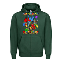 Sports Green rawsomely different autism t rex Zipper Hoodie - Artiststas