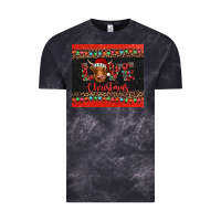 Cloud Black love christmas highland cow and turquoise gemstone Vintage Tee - Jasminsmagicworld