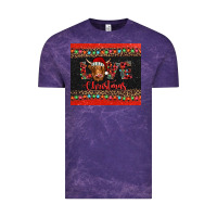 Cloud Purple love christmas highland cow and turquoise gemstone Vintage Tee - Jasminsmagicworld