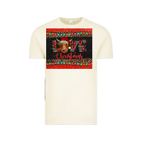 Vintage Arctic love christmas highland cow and turquoise gemstone Vintage Tee - Jasminsmagicworld