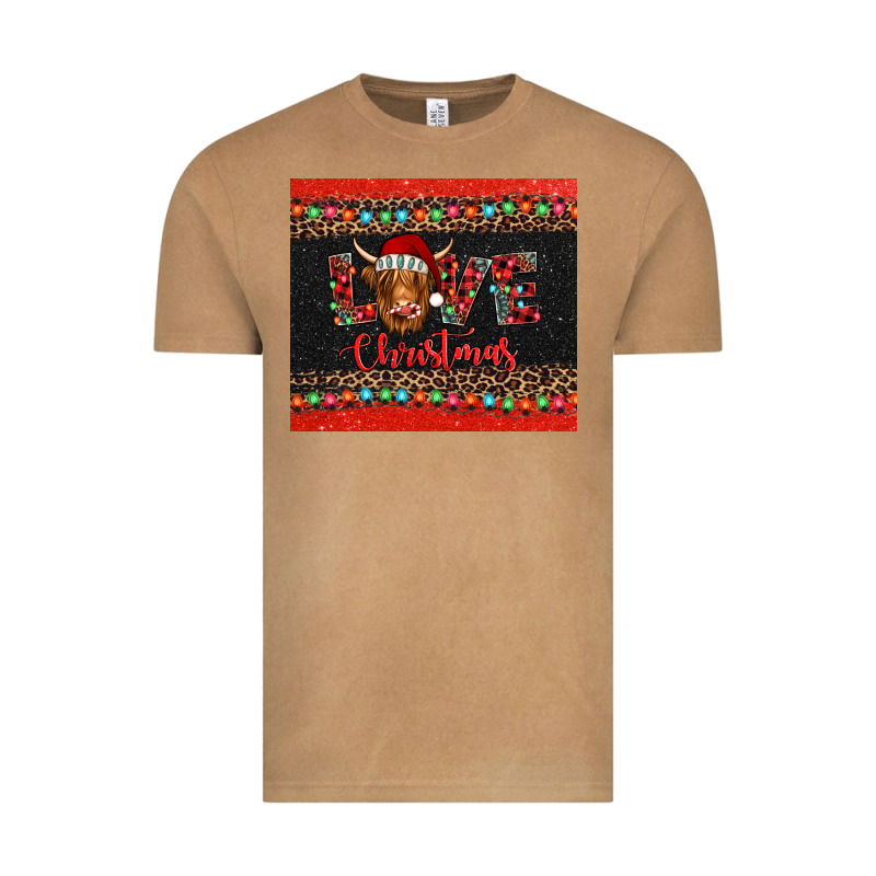 Love Christmas Highland Cow And Turquoise Gemstone Vintage Tee by Jasminsmagicworld | Teevron