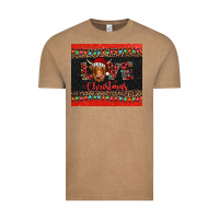 Vintage Coffee love christmas highland cow and turquoise gemstone Vintage Tee - Jasminsmagicworld