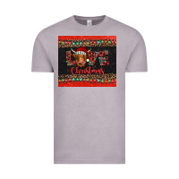 Vintage Zinc love christmas highland cow and turquoise gemstone Vintage Tee - Jasminsmagicworld