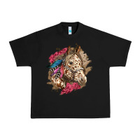 Floral Appaloosa Horse With Feathers Urban Heavy Tee | Teevron