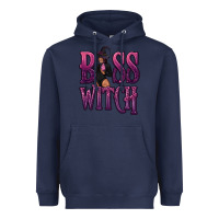 Navy Boss Witch Heavyweight Hoodie - texasbilliewilder